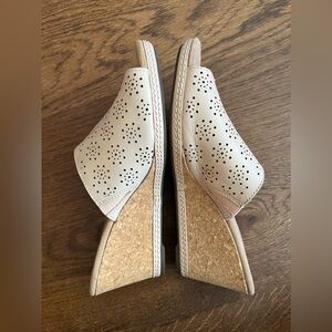 Clarks soft cushion wedge sandals